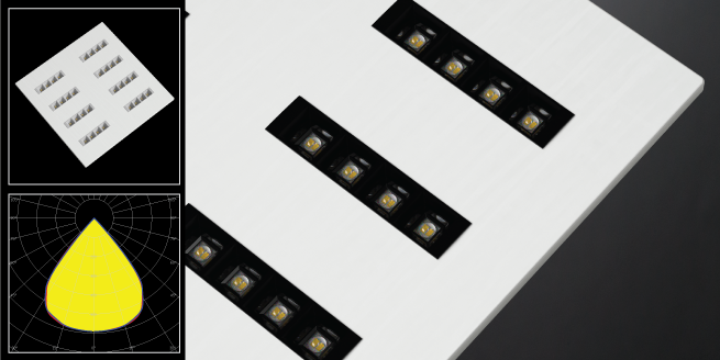 LEDiL 2X2 recessed troffer office luminaire example