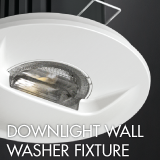 Downlight wall washer fixture example for office lighting